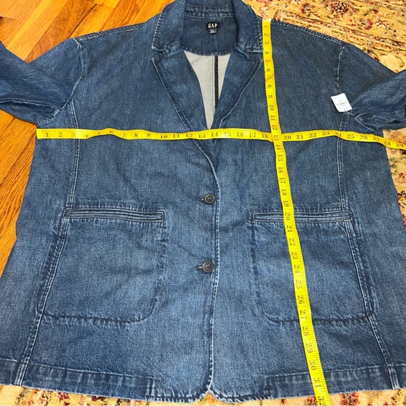 GAP Blue Denim Blazer Jacket NEW NWT - Picture 5 of 8